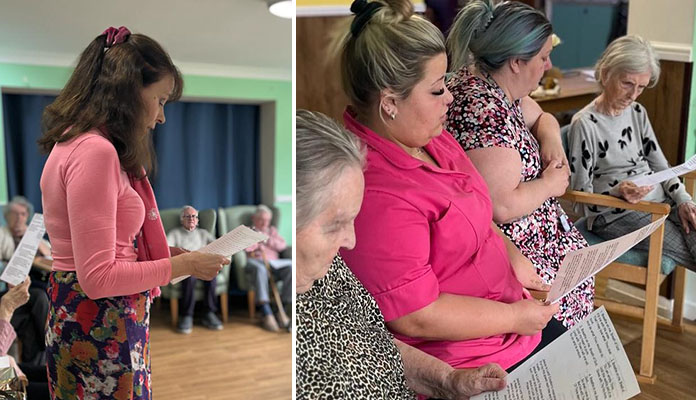 Praise service at Sonya Lodge Residential Care Home