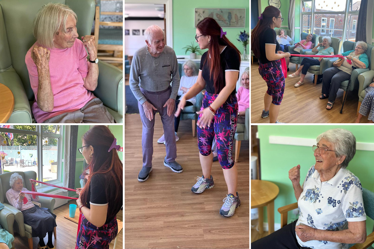 Keeping active at Sonya Lodge Residential Care Home