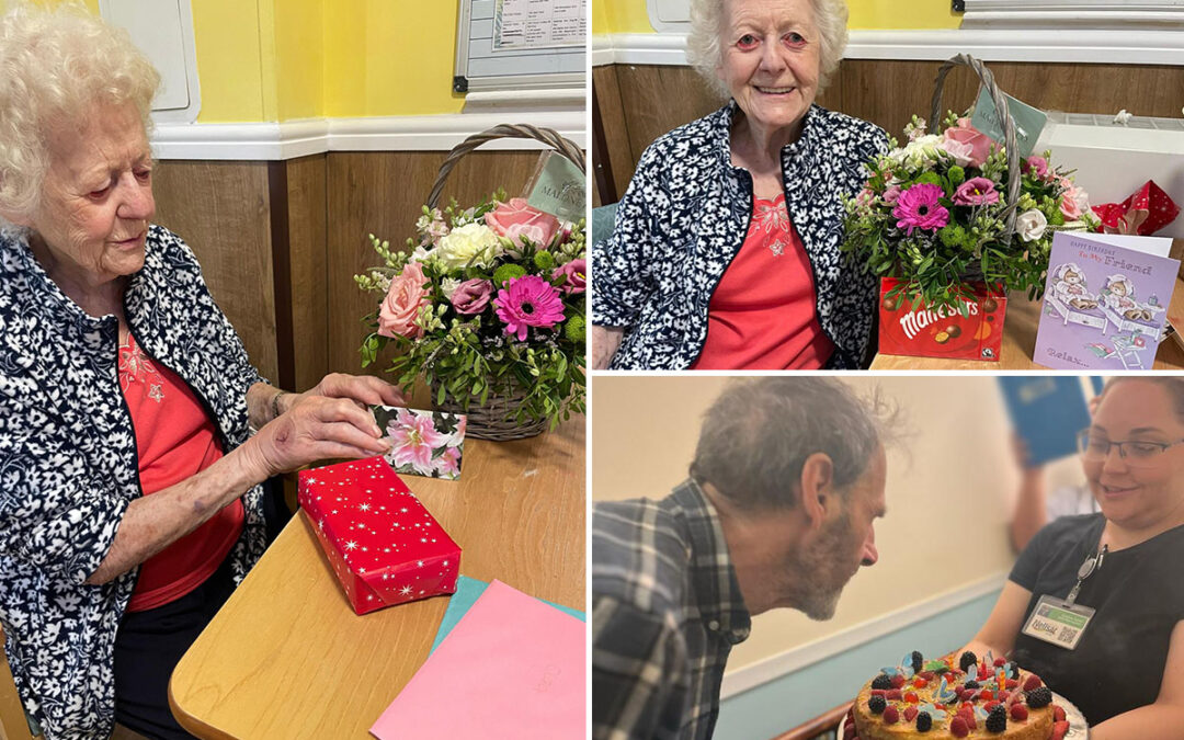 Happy birthday to Olga and Ray at Sonya Lodge Residential Care Home