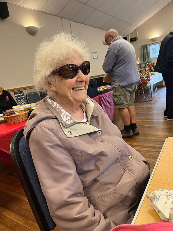 Sonya Lodge Residential Care Home resident at a local Farmers Market 