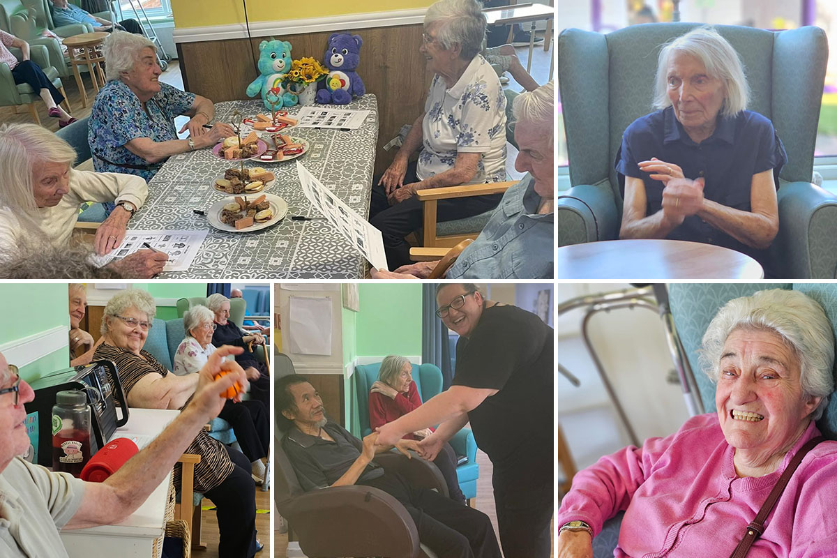 Socialising and keeping fit at Sonya Lodge Residential Care Home