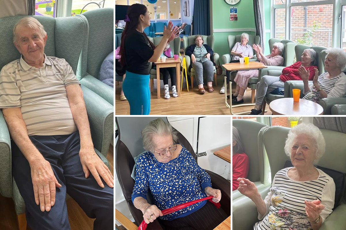 Chair fitness at Sonya Lodge Residential Care Home