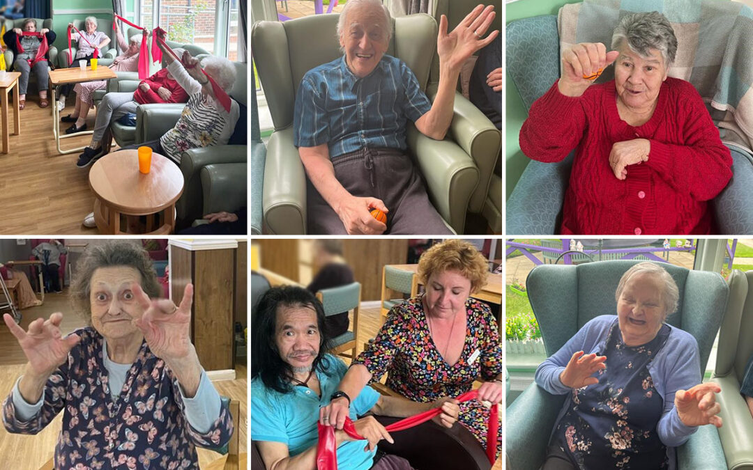 Sonya Lodge Residential Care Home residents enjoy fun chair fitness