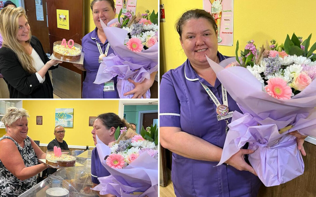 40th birthday wishes for Chantelle at Sonya Lodge Residential Care Home