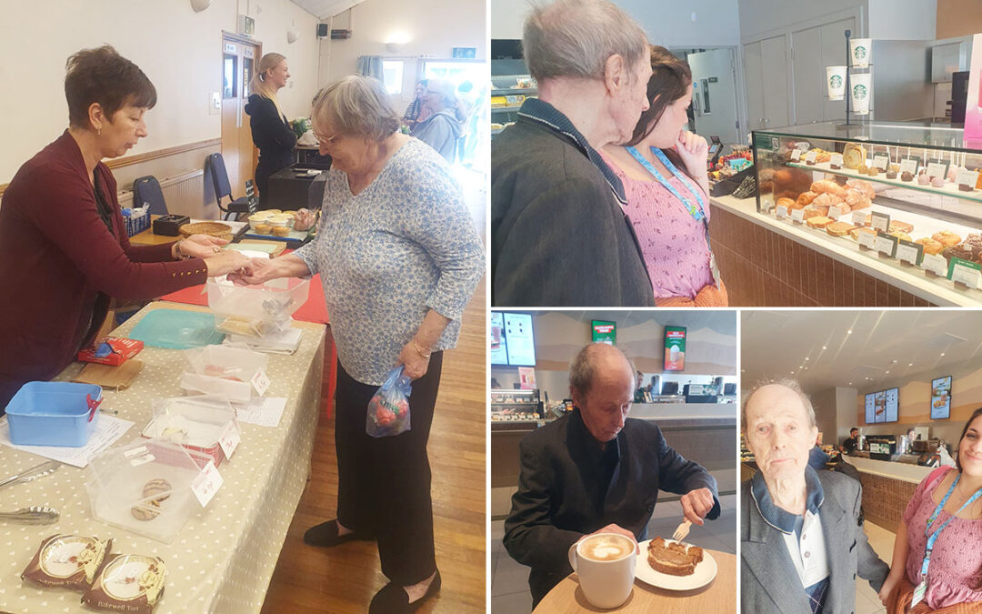 Sonya Lodge Residential Care Home residents enjoy a Farmers Market and Starbucks