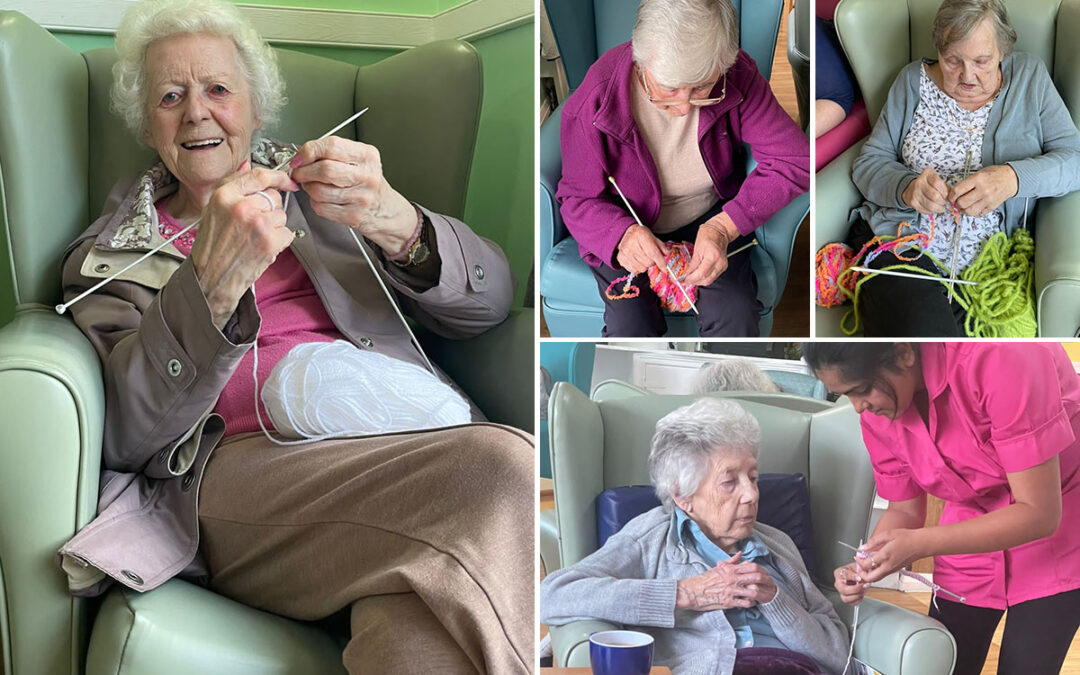 Knit and natter at Sonya Lodge Residential Care Home
