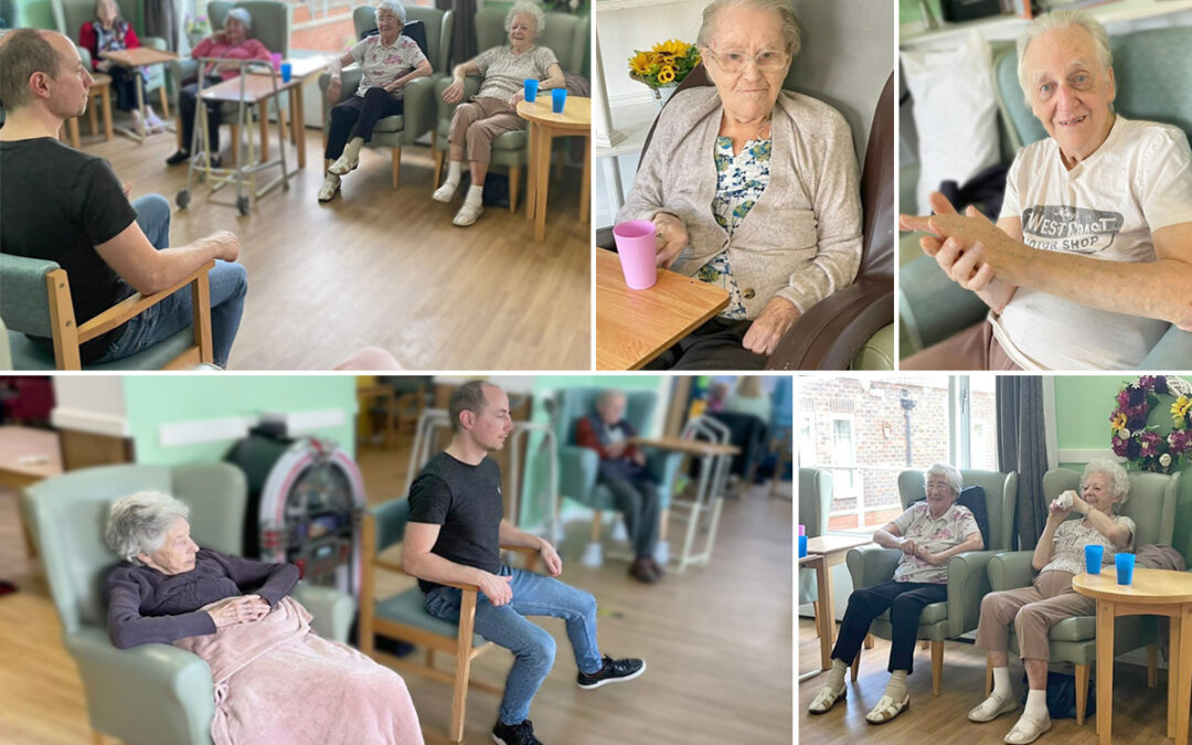 Sonya Lodge Residential Care Home residents keep fit together