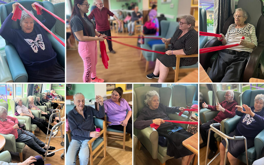 Sonya Lodge Residential Care Home residents train with G-Fitness