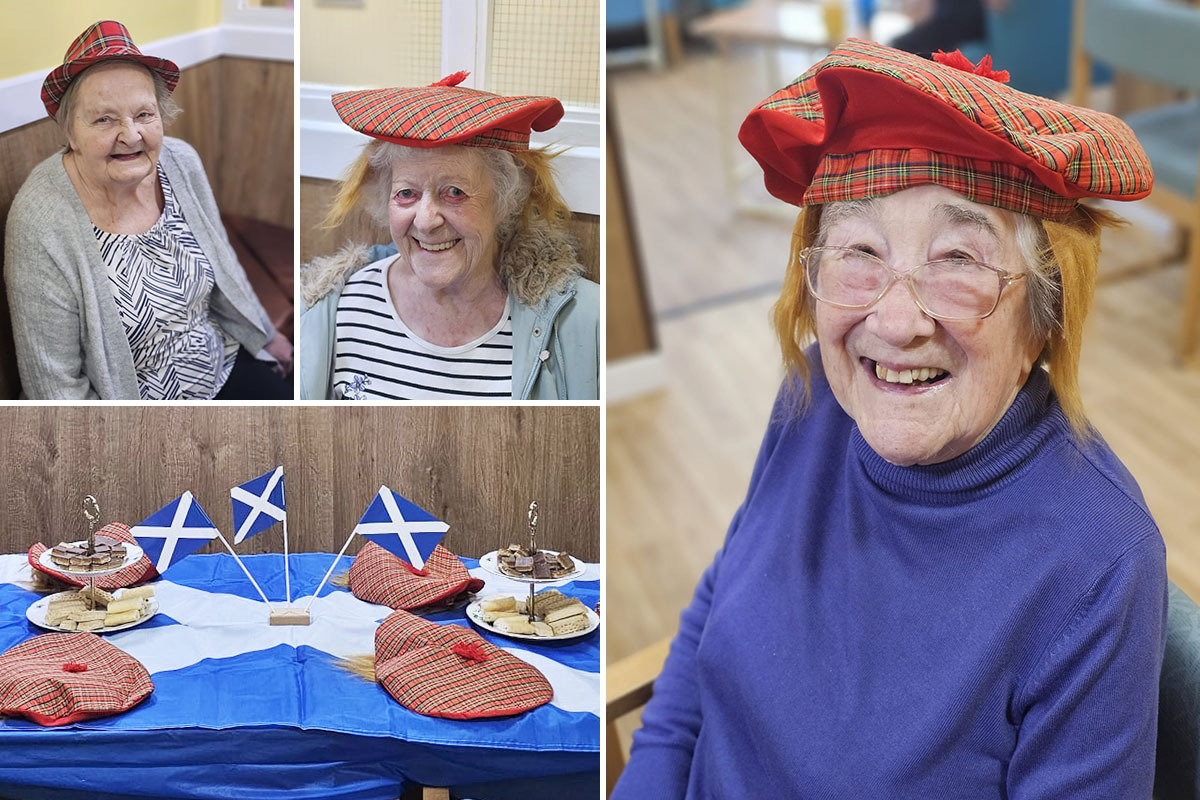 Celebrating St Andrews Day at Sonya Lodge Residential Care Home