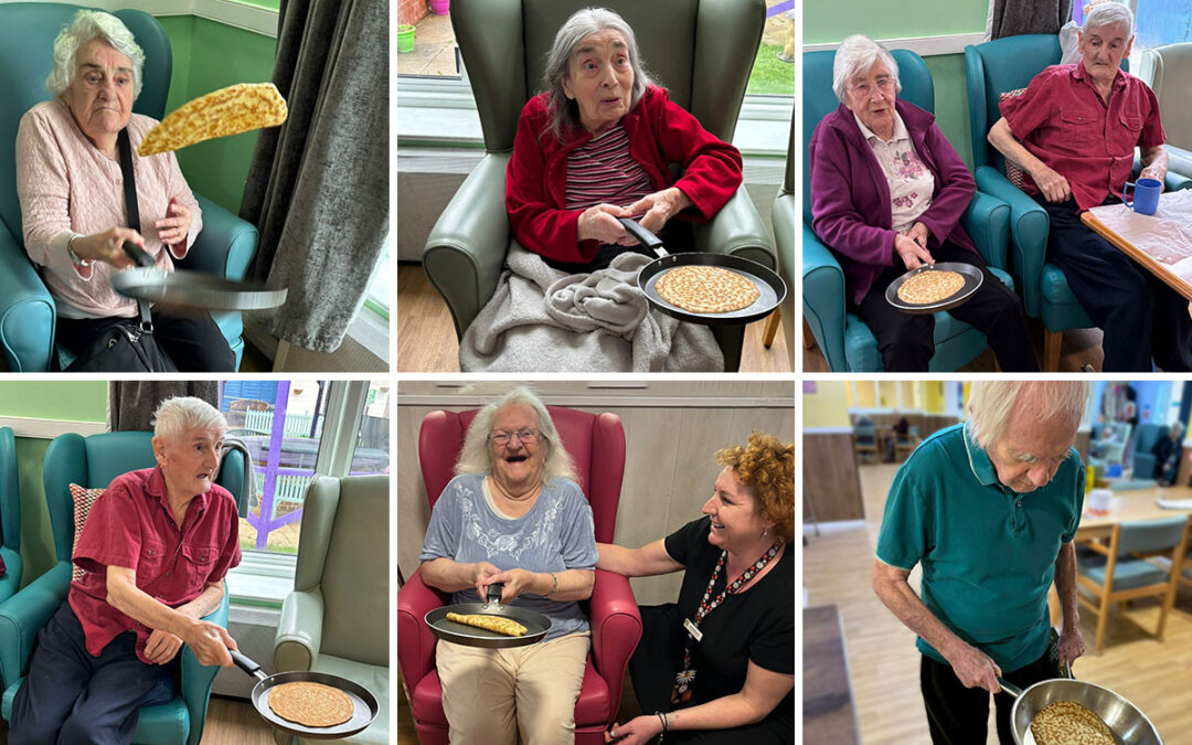 Shrove Tuesday pancakes at Sonya Lodge Residential Care Home