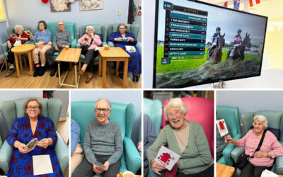 Sonya Lodge Residential Care Home residents watch The Grand National