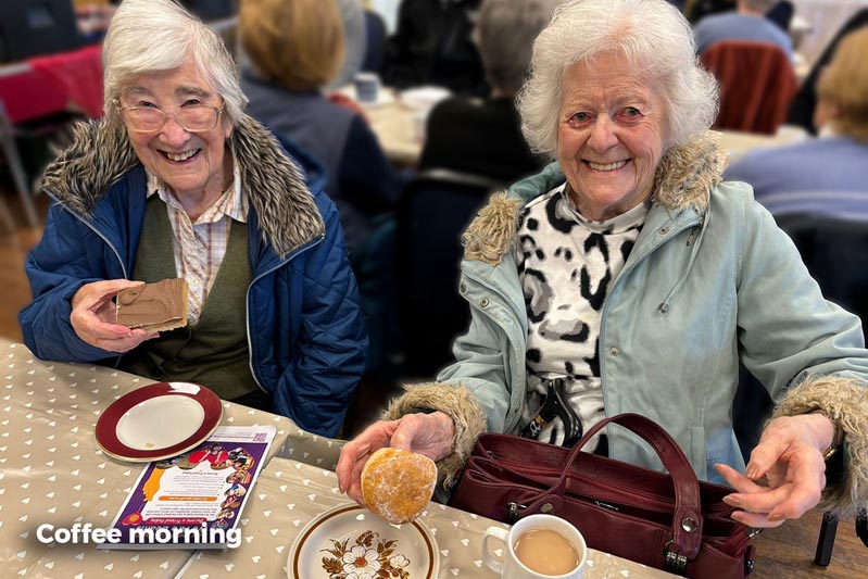 Sonya Lodge ladies enjoying a coffee morning in the local community Sonya Lodge ladies enjoying a coffee morning in the local community