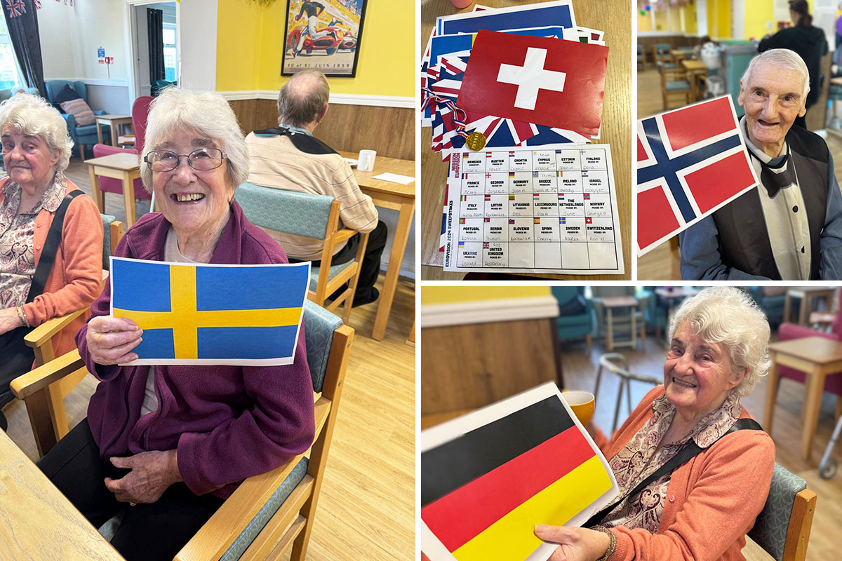 Eurovision fun at Sonya Lodge Residential Care Home