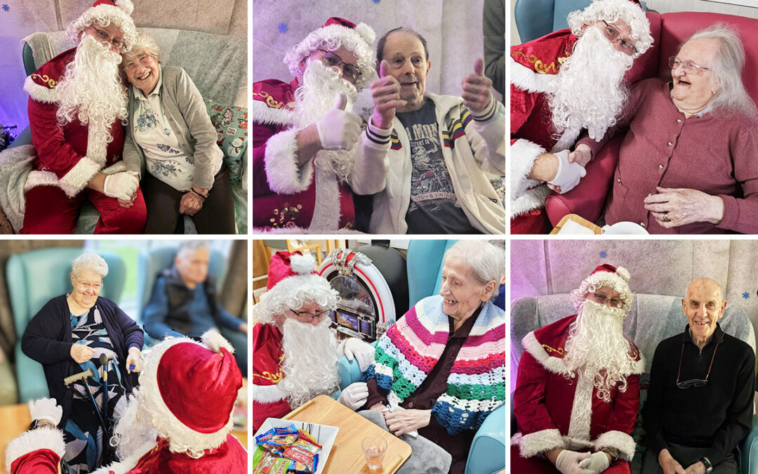 Sonya Lodge Residential Care Home residents get a visit from Santa
