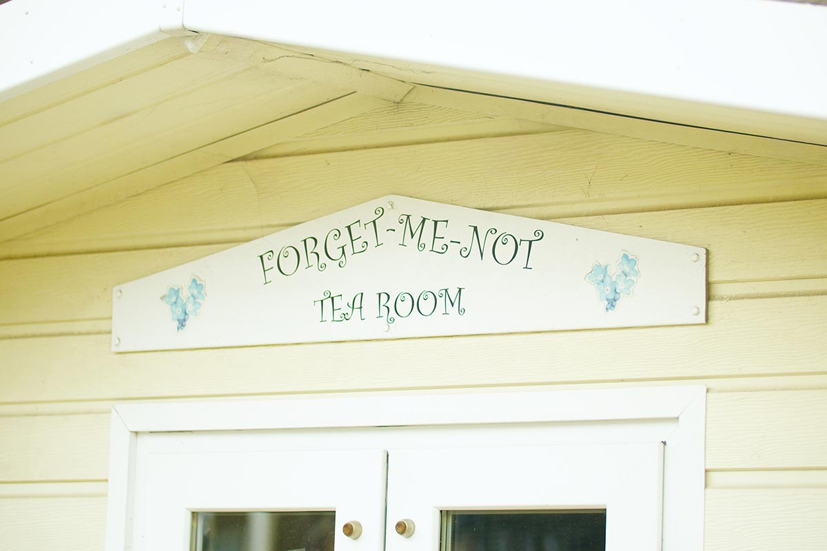 The back garden at Sonya Lodge Residential Care Home