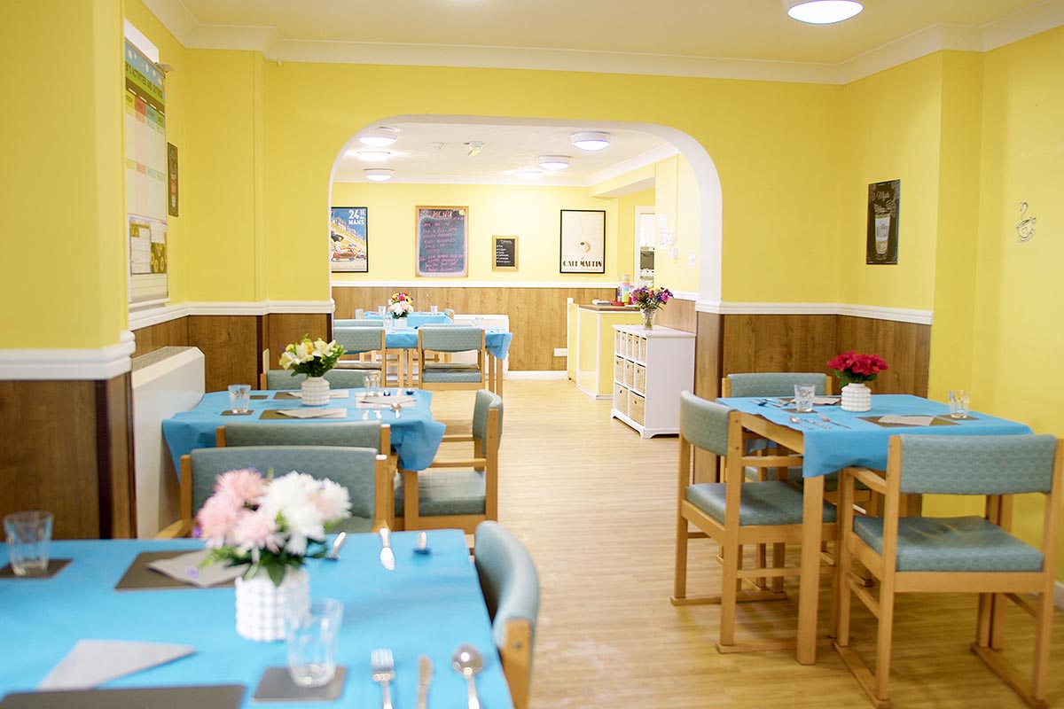 Dining room at Sonya Lodge Residential Care Home