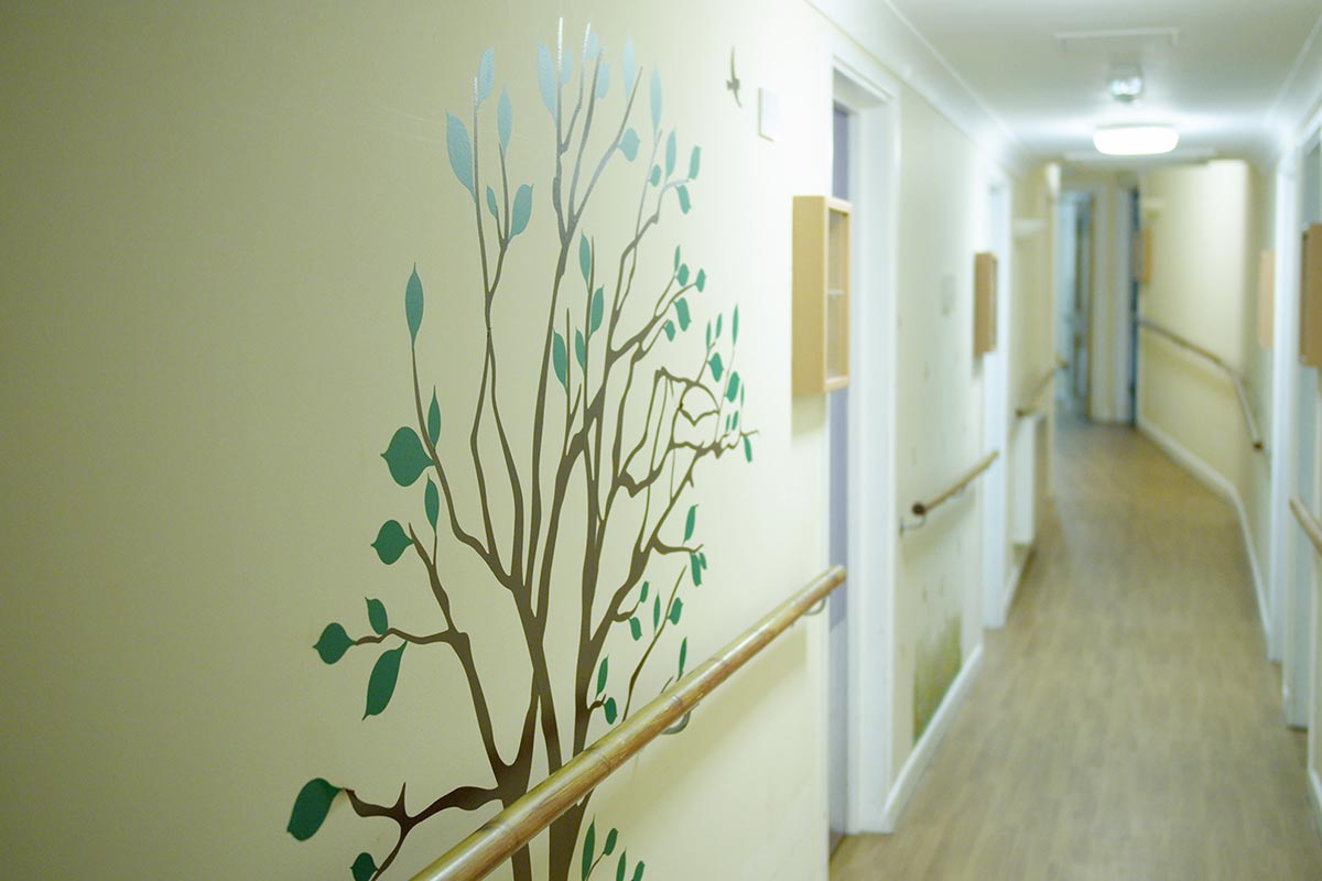 Hallway inside Sonya Lodge Residential Care Home