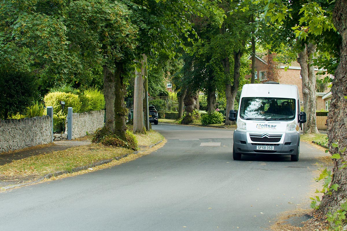 We have a mini bus to go on outings at Sonya Lodge Residential Care Home