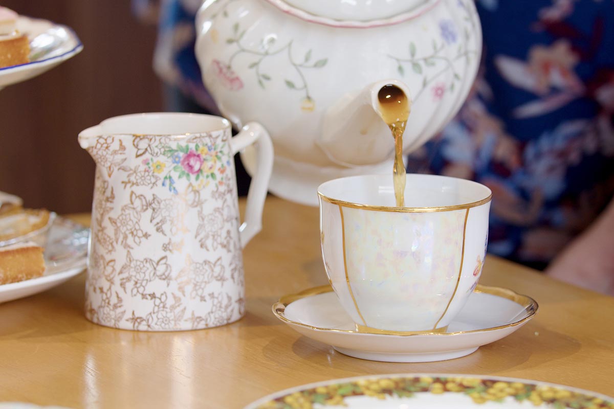 Residents in the Forget Me Not Tea Room at Sonya Lodge Residential Care Home