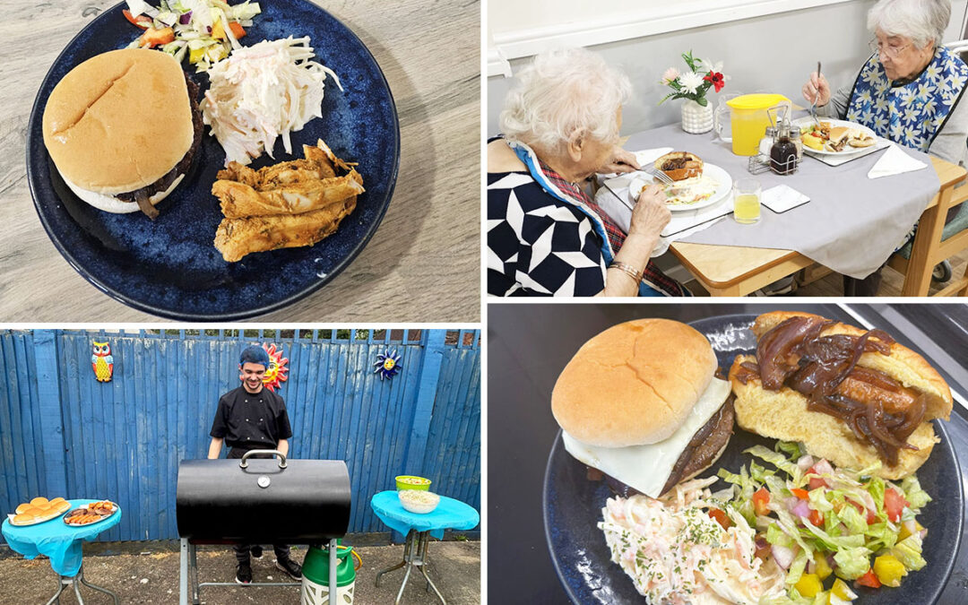 Sonya Lodge Residential Care Home residents tuck into BBQ classics