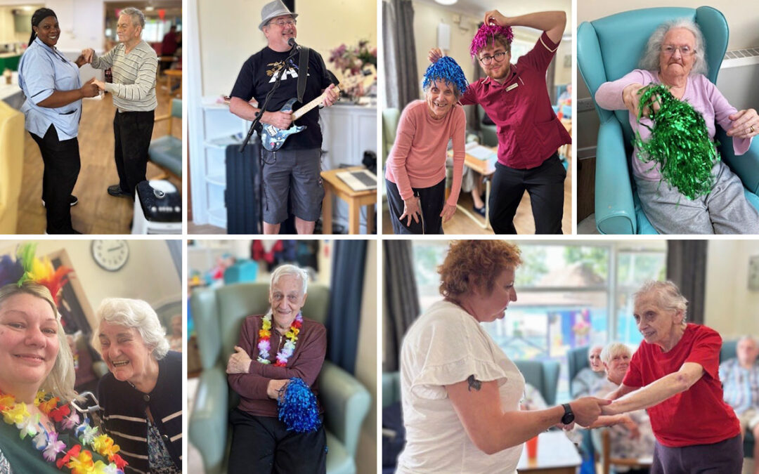 Sonya Lodge Residential Care Home residents party with Rob T