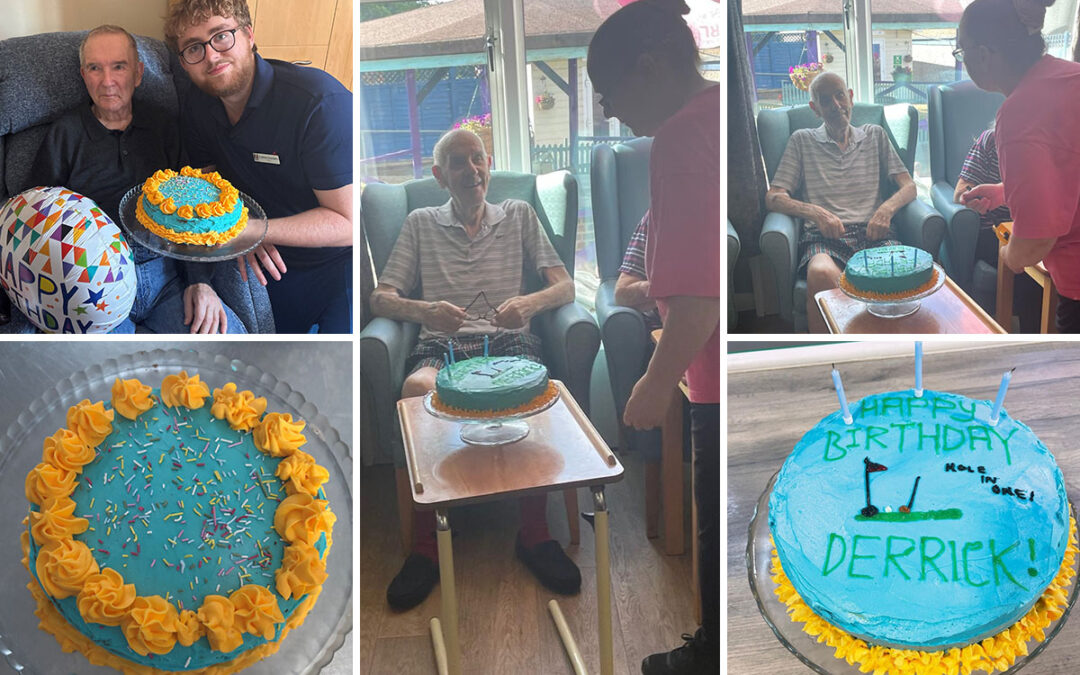 Celebrating birthdays at Sonya Lodge Residential Care Home