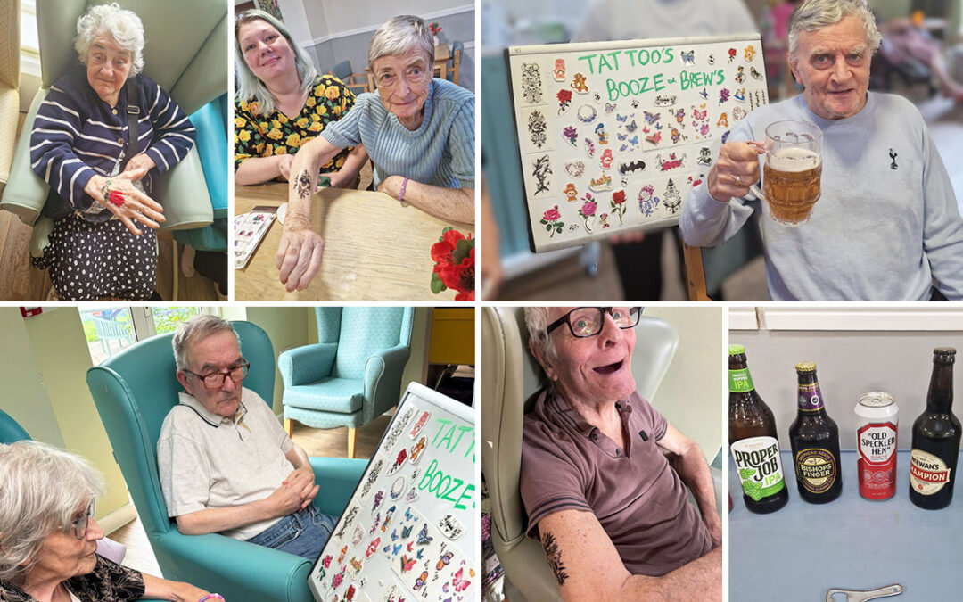 Brews and tattoos afternoon at Sonya Lodge Residential Care Home