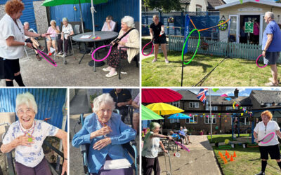 Sports Day fun and medals at Sonya Lodge Residential Care Home