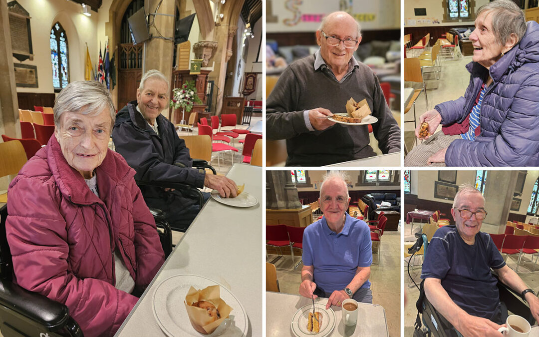 Sonya Lodge Residential Care Home residents share cake, tea, and friendship