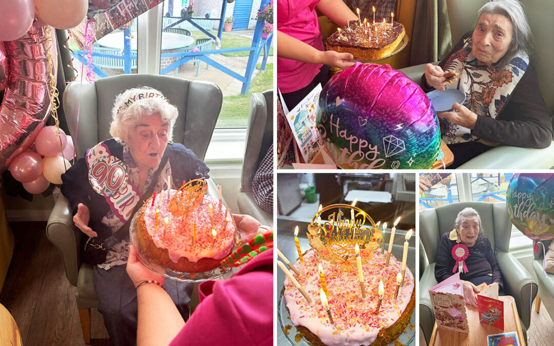 Double birthday celebrations at Sonya Lodge Residential Care Home