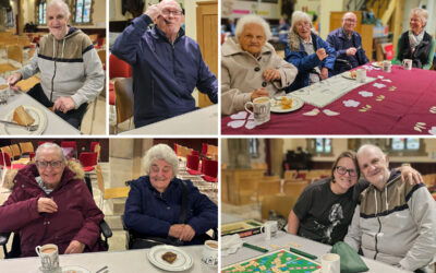 Sonya Lodge Residential Care Home residents enjoy cake and conversation at St Michaels