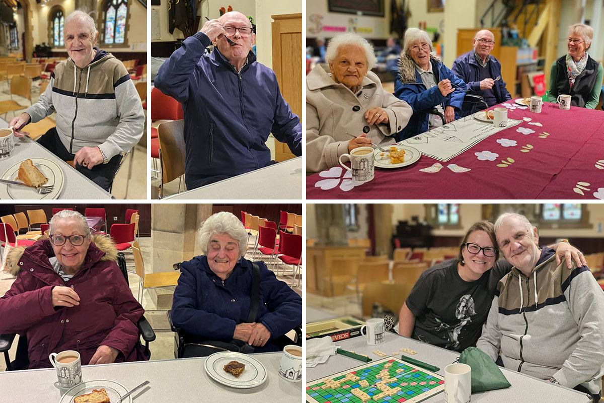Sonya Lodge Residential Care Home residents enjoy cake and conversation at St Michaels