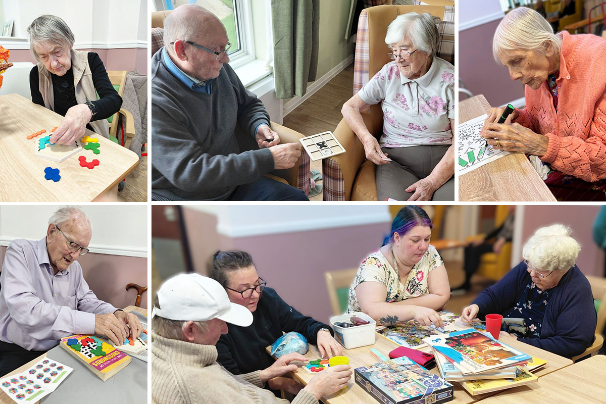 Creative Crafts and Puzzle Fun at Sonya Lodge Residential Care Home