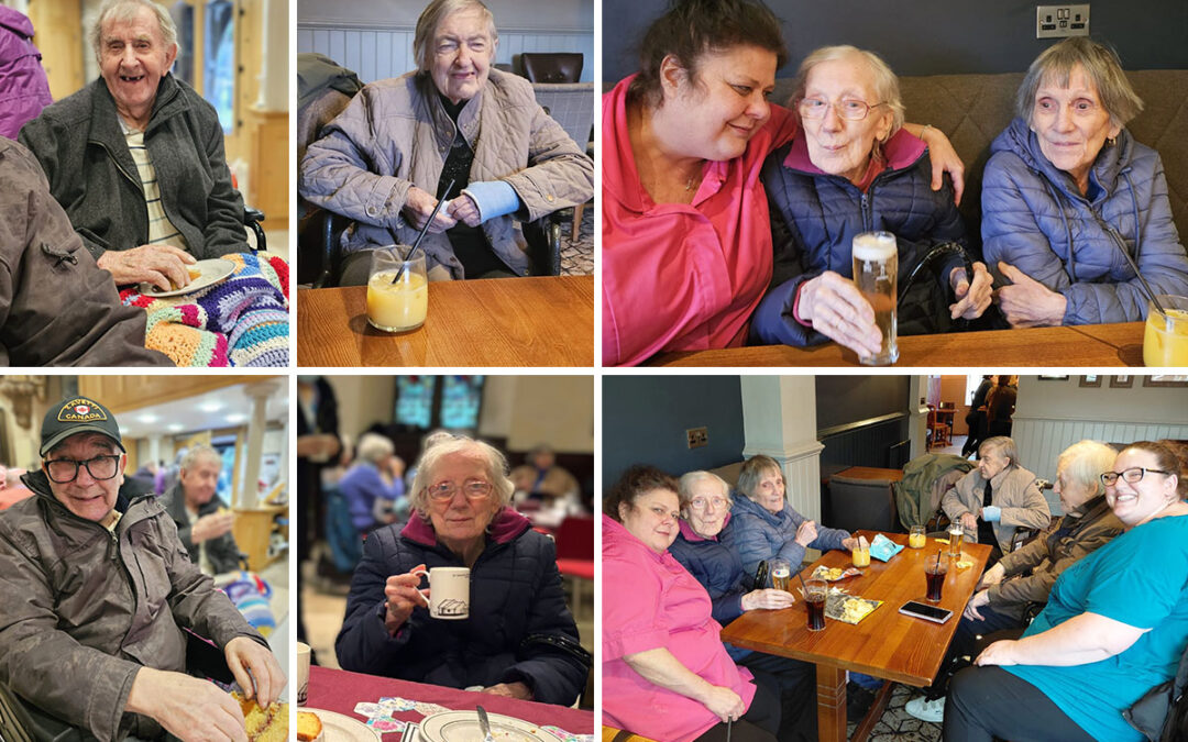 Sonya Lodge Residential Care Home residents share refreshments with community friends