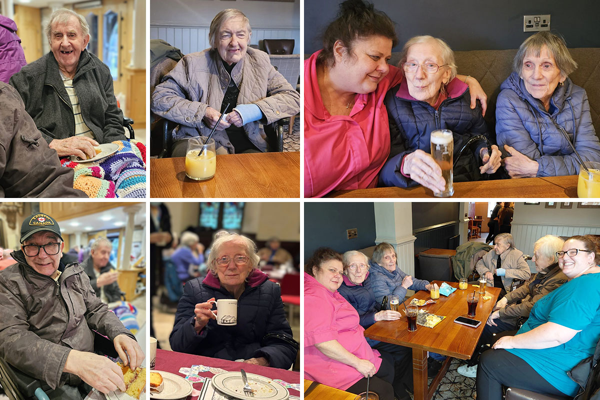 Sonya Lodge Residential Care Home residents share refreshments with community friends