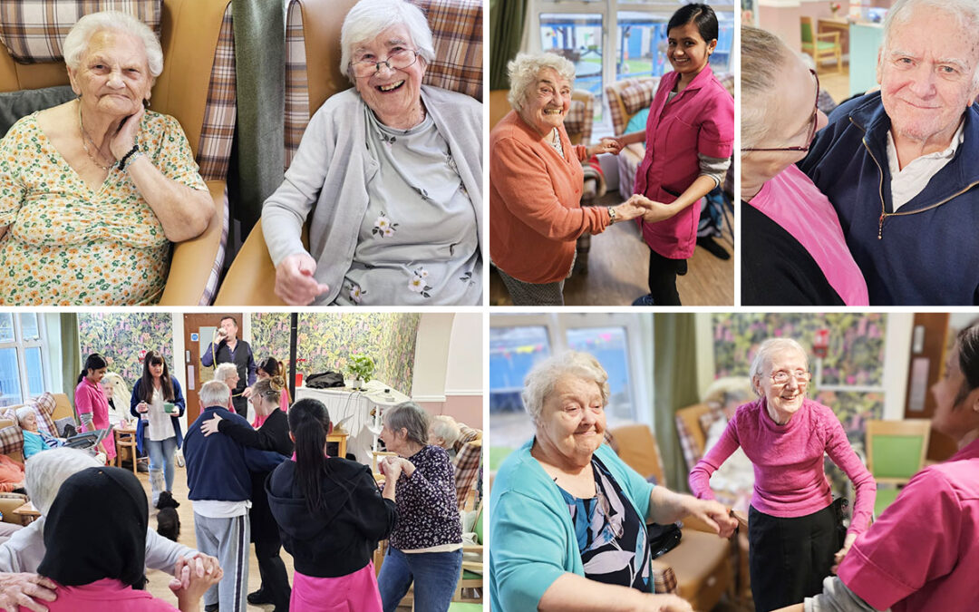 Sonya Lodge Residential Care Home residents enjoy a party for Elvis’s birthday
