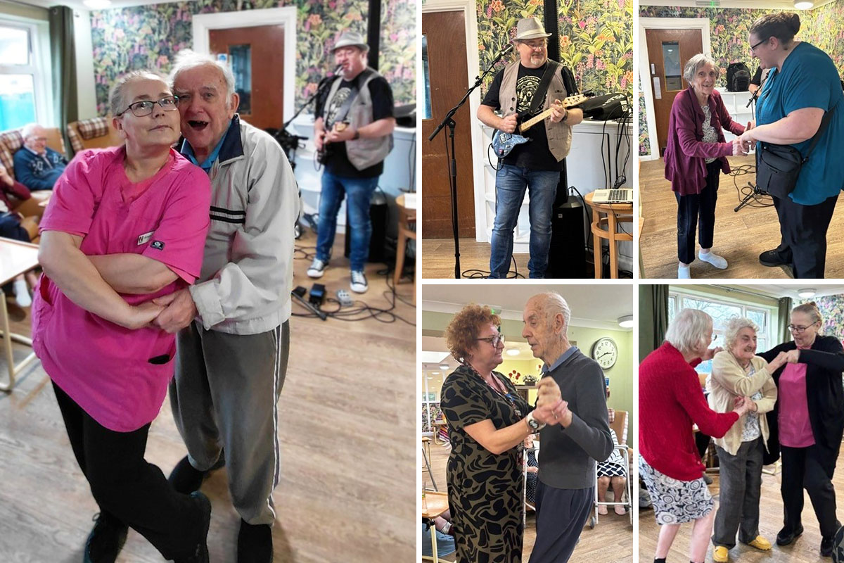 Sonya Lodge Residential Care Home residents dance the afternoon away with Rob T