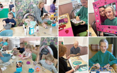 Preschool friends, puzzles and crafts at Sonya Lodge Residential Care Home